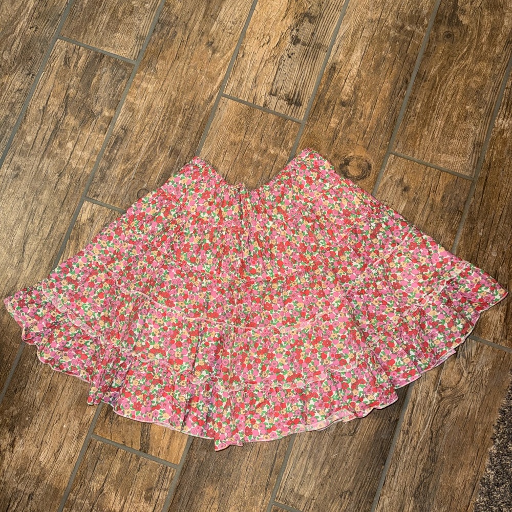 Mini Boden Multicolor Floral Skater Skirt